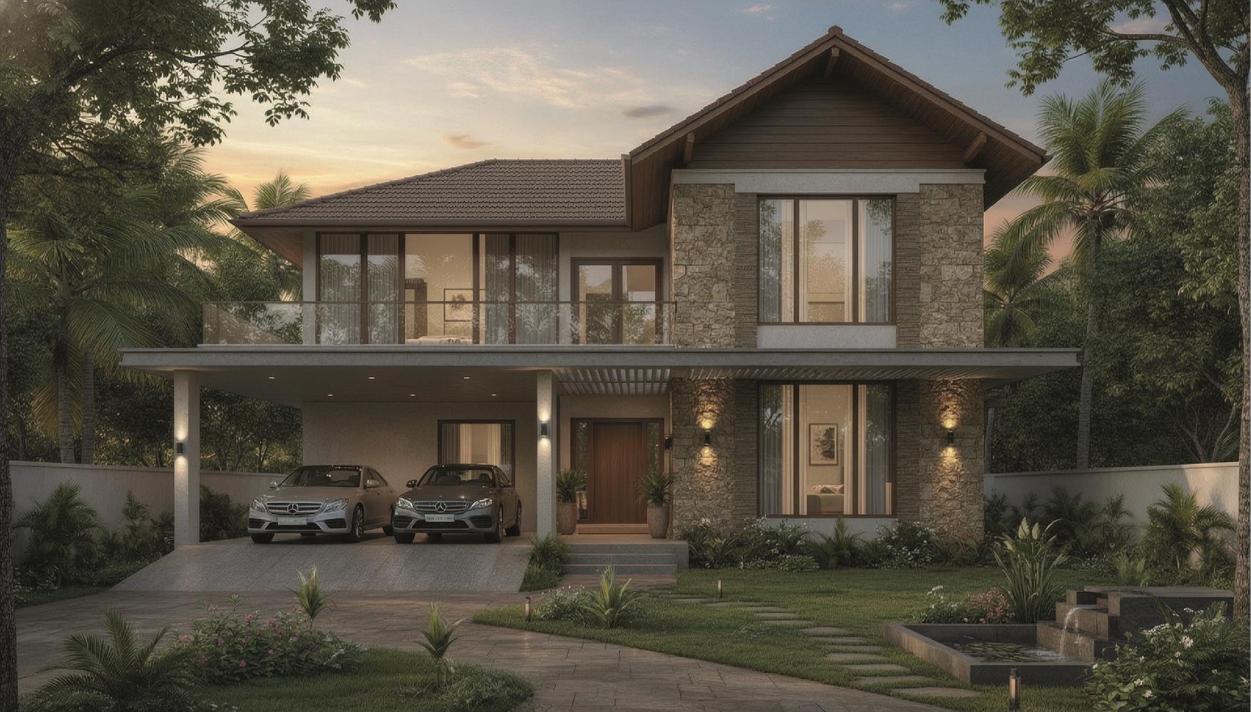 Traditional Villa Exterior